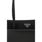 Black Calf Leather Bos Taurus Shoulder Bag