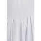 White Cotton Casual Dress