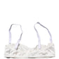 White Semi-Pad Underwire Balconette Bra Underwear