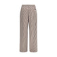 Multicolor Cotton Casual Pants
