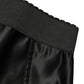 Black Silk Blend High Waist Girdle Panty Underwear