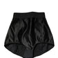 Black Silk Blend High Waist Girdle Panty Underwear