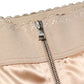 Beige Silk Blend High Waist Girdle Panty Underwear