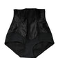 Black Silk Blend High Waist Girdle Panty Underwear