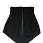Black Silk Blend High Waist Girdle Panty Underwear