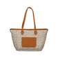 Beige Polyurethane Women's Shoulder Bag