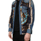 Blue Baroque Cotton Button Down Denim Shirt