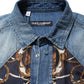 Blue Baroque Cotton Button Down Denim Shirt