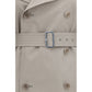 Gray Cotton Trench Coat