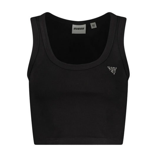 Black Viscose Women's Tank Top