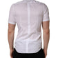 White Cotton Short Sleeves Button Down Shirt