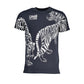 Blue Cotton Men T-Shirt