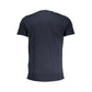 Blue Cotton Men T-Shirt