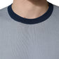 Blue Long Sleeves Crew Neck Pullover Sweater