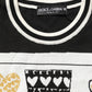 Black King Of Hearts Men Crew Neck Pullover Sweater