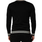 Black King Of Hearts Men Crew Neck Pullover Sweater