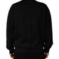 Black Cotton DG Men CrewNeck Pullover Sweater