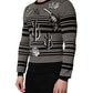 Multicolor Cashmere Striped CrewNeck Sweater