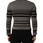 Multicolor Cashmere Striped CrewNeck Sweater
