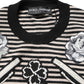 Multicolor Cashmere Striped CrewNeck Sweater