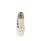 White Canvas Low Top Sneakers