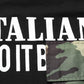Black Camouflage Graphic Cotton Crewneck T-shirt