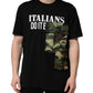 Black Camouflage Graphic Cotton Crewneck T-shirt