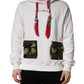 White Camouflage Hooded Sweatshirt Sweater
