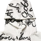 White Script Logo Print Cotton Sweatshirt Sweater