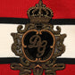 Red Wool DG Crest Crew Neck Pullover Sweater
