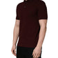 Maroon Collared Short Sleeves Polo T-shirt