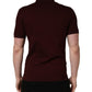 Maroon Collared Short Sleeves Polo T-shirt