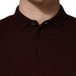 Maroon Collared Short Sleeves Polo T-shirt