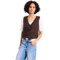 Brown Linen Waistcoat