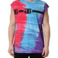 Multicolor Tie Dye Cotton Sleeveless T-shirt