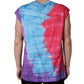 Multicolor Tie Dye Cotton Sleeveless T-shirt