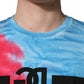 Multicolor Tie Dye Cotton Sleeveless T-shirt