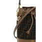 Brown Polyester Backet Bag