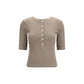 Beige Cotton T-Shirt