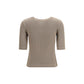 Beige Cotton T-Shirt