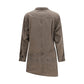 Brown Cotton Casual Dress
