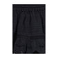 Black Cotton Bermuda Shorts
