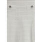 White Viscose Mini Skirt