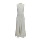 White Viscose Casual Dress