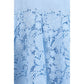 Blue Polyester Casual Dress