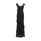 Black Viscose Casual Dress