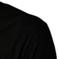 Black Cotton V-Neck Men Short Sleeves T-shirt