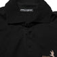 Black DG Logo Palm Leaves Embroidery Polo T-shirt