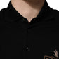 Black DG Logo Palm Leaves Embroidery Polo T-shirt
