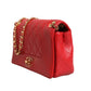 Burgundy Sheepskin Quilted Leather Mademoiselle Flap Bag